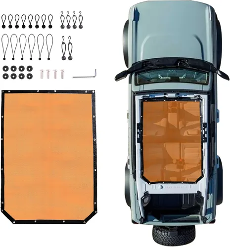 Miniatura 13 de Parasol compatible con Ford Bronco de 4 puertas 2021 2022 2023 2024 2025 2026 Nuevo parasol de 4 puertas para el techo de bikini Bimini de malla US