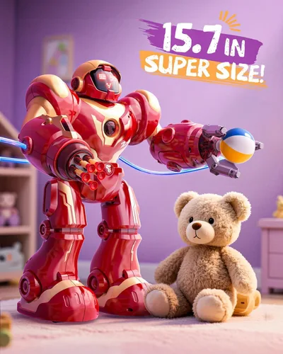 Miniatura 6 de Holyton 5088 Robots inteligentes para niños, robot RC programable STEM grande, con control de voz, control de aplicación, ojos LED, regalo ideal