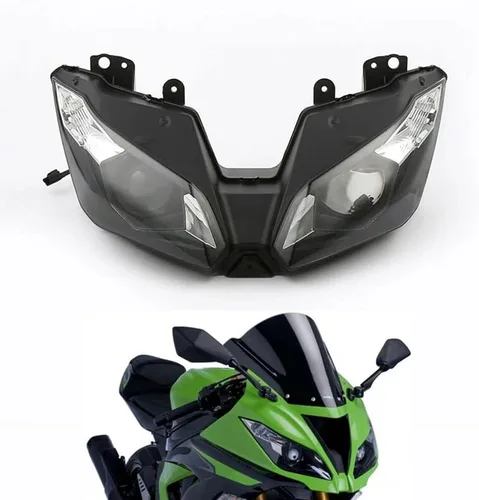 Miniatura 12 de Conjunto de faros delanteros de motocicleta compatible con Honda CBR1000RR 2004 2005 2006 2007 motocicleta plástico faro delantero faro delantero