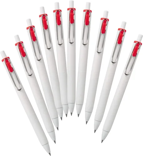 Miniatura 12 de Recambios para bolígrafo Mitsubishi Pencil Uniball One Hako UMR38S.15, bolígrafo de gel, punta 0.38, rojo, 10 piezas