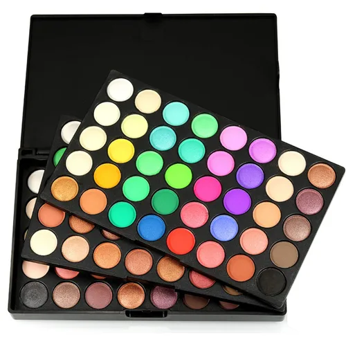 Miniatura 4 de Pure Vie - Paleta de sombra de ojos de 120 colores, profesional de larga duración, impermeable, mate, altamente pigmentos, brillantes, brillantina