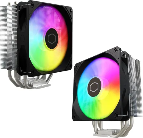 Miniatura 13 de Cooler Master Hyper 212 Spectrum V3 ARGB Enfriador de aire para CPU, ventilador PWM de 120 mm, 4 tubos de calor de cobre, 152 mm de alto, AMD Ryzen