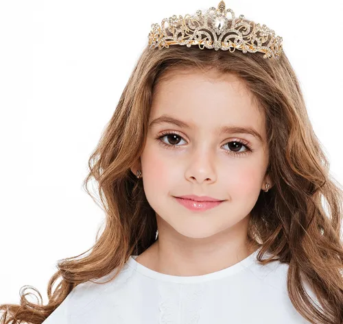 Miniatura 2 de Coronas de tiara de cristal para mujeres y niñas, corona elegante de princesa con peines, diademas para mujeres, nupcial, boda, baile de graduación
