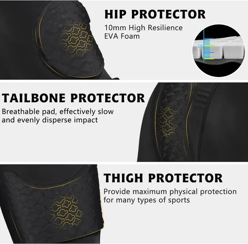 Miniatura 4 de TOUYR - Camiseta de compresión acolchada y pantalones para hombre, chaleco de entrenamiento sin mangas y pantalones cortos, conjunto de costillas