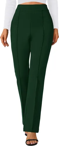 Miniatura 24 de Urban CoCo Pantalones de trabajo elásticos con corte de bota, pantalones de yoga pequeños para oficina casual