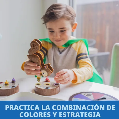 Miniatura 4 de Educational Insights juego de la ardilla The Sneaky, Snacky Squirrel - Lindos juegos de mesa preescolares para niños, habilidades motoras finas