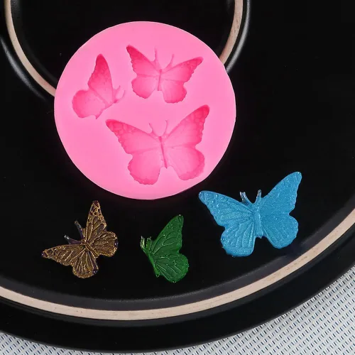 Miniatura 3 de 4 moldes de silicona de mariposa, mini molde de fondant de mariposa, lindo molde de resina epoxi de jabón, moldes de chocolate para decoración