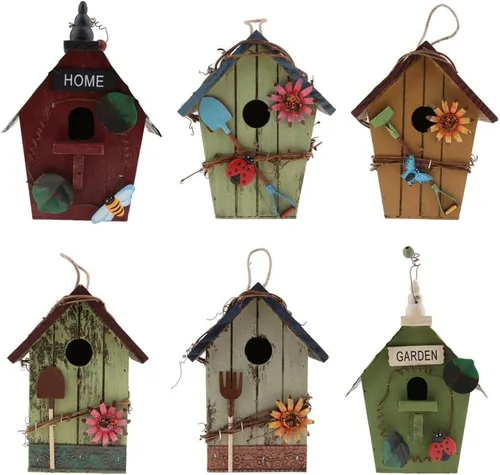 Miniatura 4 de Casa decorativa de 3 pájaros loros