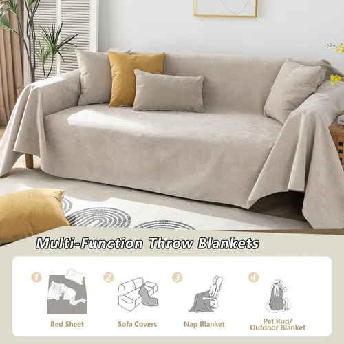Miniatura 8 de STACYPIK Funda de sofá impermeable para perros y gatos, antideslizante, color caqui, para mascotas, resistente al agua, protector de muebles