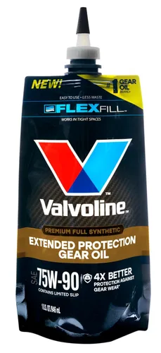 Miniatura 16 de Valvoline Flexfill SAE 75W-90 Aceite para engranajes sintético completo 1 cuarto de galón, caja de 4