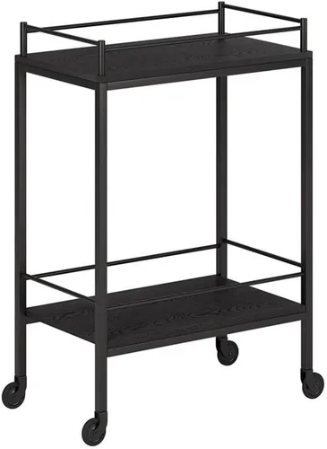 Miniatura 6 de Barnes - Carrito rectangular de 23,5 pulgadas de ancho, color marrón aliso
