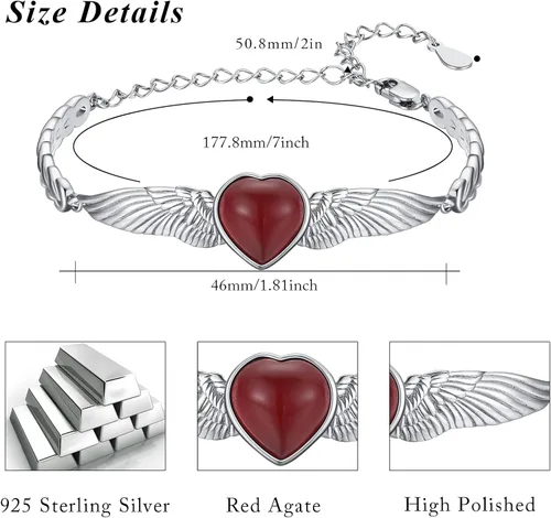 Miniatura 6 de Women's Bracelet Link Bracelets S925 Sterling Silver Adjustable Bracelet Dainty Jewelry Gifts for Women Teen Girls