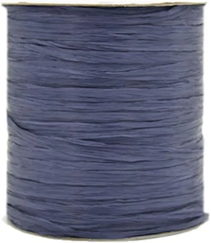 Miniatura 21 de 250 Metros/273 Yardas Raffia Ribbon Hilo de Raffia Hilo de ganchillo Azul Bolsa de ganchillo Hilo de paja Hilo de paja Hilo de rafia natural
