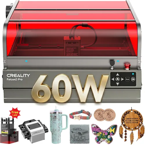 Miniatura 2 de Creality Kit de asistencia de aire para grabador láser Falcon 10W, bomba de asistencia de aire de flujo de aire de 22L/min para cortador láser