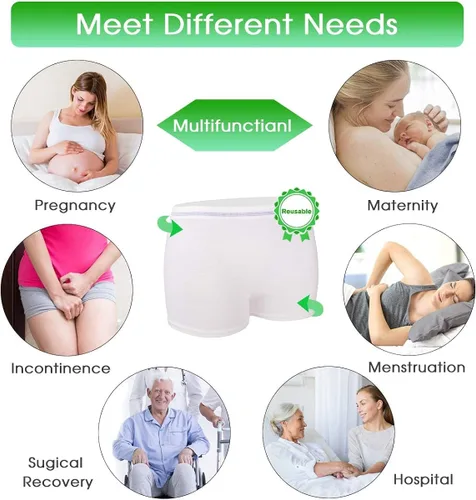 Miniatura 3 de Mesh Underwear Postpartum 8 Count Disposable Postpartum Underwear Hospital Mesh Panties for Post C-Section, Maternity Briefs