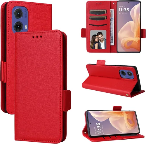 Miniatura 153 de Funda de piel sintética compatible con Motorola Moto E22 4G, funda de piel sintética compatible con Motorola Moto E22i 4G, color negro