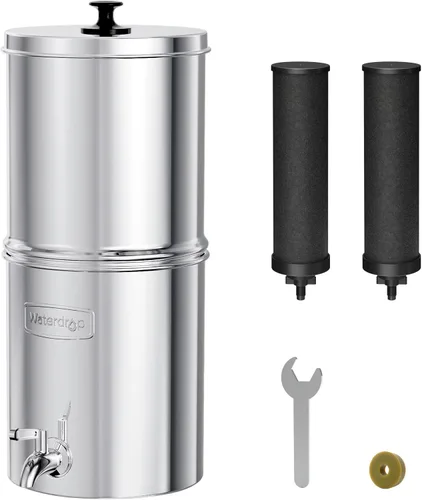 Waterdrop Sistema de filtración de agua TK15-A, filtros de carbono negro certificados NSF/ANSI 42 y 372, reduce el plomo y hasta un 98% de cloro,