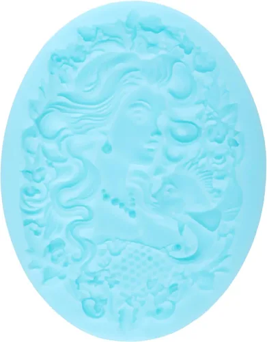 Miniatura 9 de Moldes de silicona para fondant de avatar de sirena, para decoración de pasteles, decoración de cupcakes, pasta de caramelo de chocolate, pasta