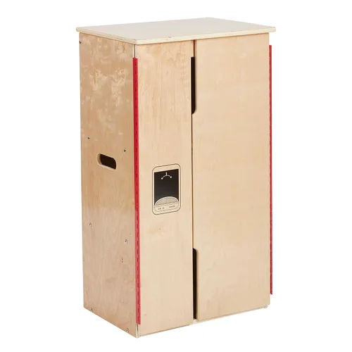 ECR4Kids Refrigerador de Cocina de Juguete, Juego de Madera, Natural