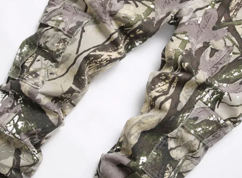 Miniatura 64 de Baylvn - Pantalones de mezclilla entallados y estampados para hombre con corte recto