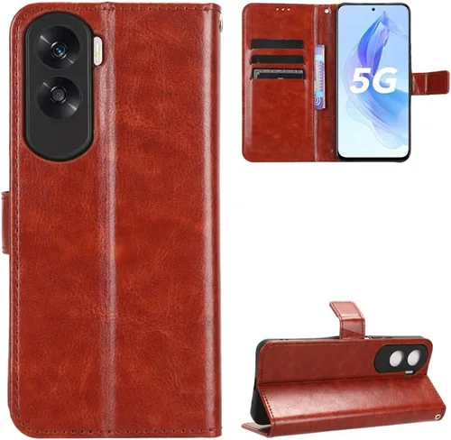 Miniatura 26 de Funda para Honor X50i, funda de cuero con tapa para Honor X50i 5G CRT-AN00 Case Gold Oro