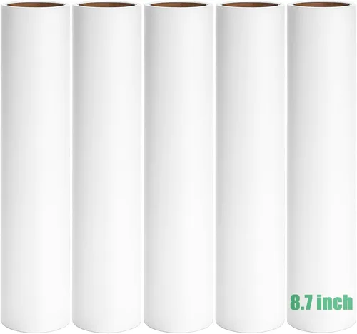 Solo repuestos de rodillo de pelusa de 8.7 pulgadas, compatible con rodillo de pelusa Mammoth, repuesto de rodillo adhesivo extra grande, 5 rollos,