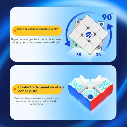 Miniatura 5 de GAN 356 i Carry E, Cubo de Velocidad Inteligente 3x3 Magnético Conectado Electrónico Bluetooth para Niños y Adultos con Temporizador, Seguimiento