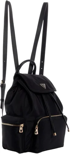 Miniatura 5 de GUESS Mochila Eco Gemma para mujer, solapa con cordón, Negro -, Tamaño único
