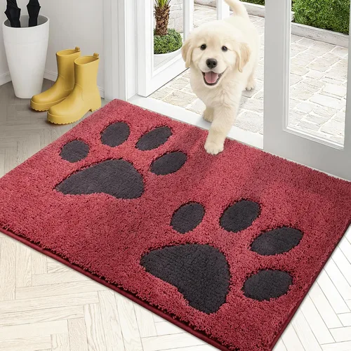 Miniatura 28 de PURRUGS Tapete para puerta que atrapa la suciedad, 32 x 70 pulgadas, antideslizante, lavable a máquina, tapete de microfibra para entrada, tapete