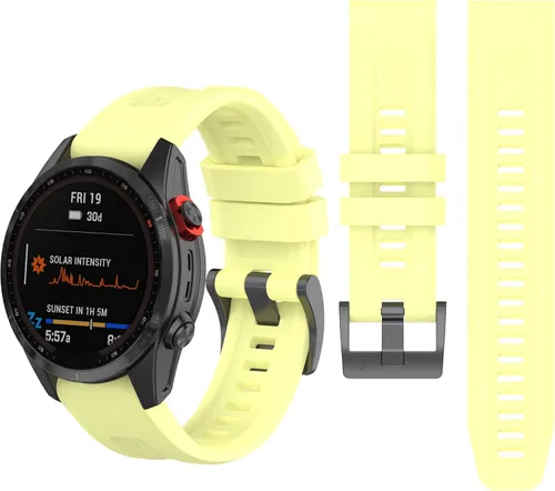Miniatura 13 de Correa de reloj de silicona compatible con Garmin Fenix 7/Fenix 6 Pro/Fenix 5 Plus/935/945/Descent G1/EPIX Gen 2/Instinct de repuesto de ajuste