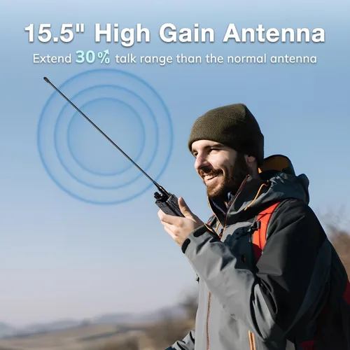 Miniatura 6 de BAOFENG UV-9G GMRS Radio, Radio bidireccional impermeable IP67 para adultos, Escáner y receptor NOAA de largo alcance, Radio recargable portátil
