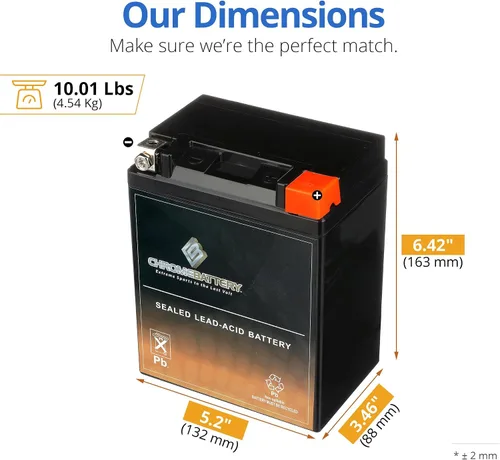 Miniatura 3 de Batería de motocicleta YTX5L-BS de alto rendimiento, libre de mantenimiento, sellada con AGM