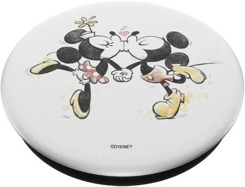 Miniatura 2 de Disney Mickey y Minnie Valentines Kissy Face PopSockets intercambiables PopGrip