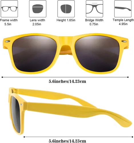Miniatura 15 de FEPITO Paquete de 24 lentes de sol de fiesta a granel para regalos de fiesta de cumpleaños, rellenos de bolsas de golosinas para playa, piscina