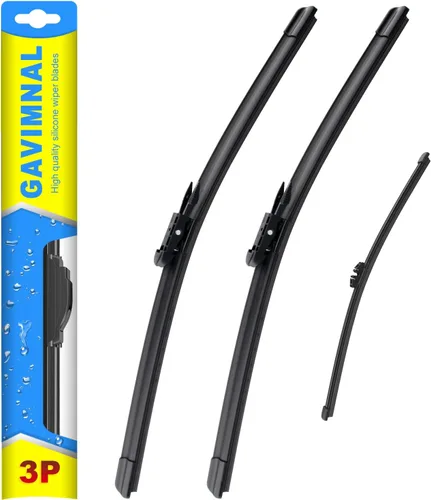 Miniatura 32 de Gavimnal® 15"+15"+13" escobillas limpiaparabrisas de silicona de repuesto para Jeep Wrangler JK 2008-2018 Jeep Wrangler 2007-2017, escobillas