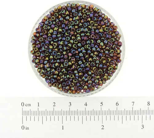 Miniatura 3 de Miyuki Cuentas de semillas 8/0 Topacio transparente AB 0.78 oz Tubo de cuentas