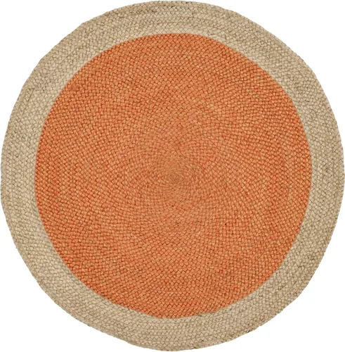 Miniatura 52 de SAFAVIEH Alfombra de Área Redonda de 10' - Colección de Fibra Natural - Verde y Marrón Natural, Yute Hecho a Mano, Diseño de Borde Trenzado (NF801G)
