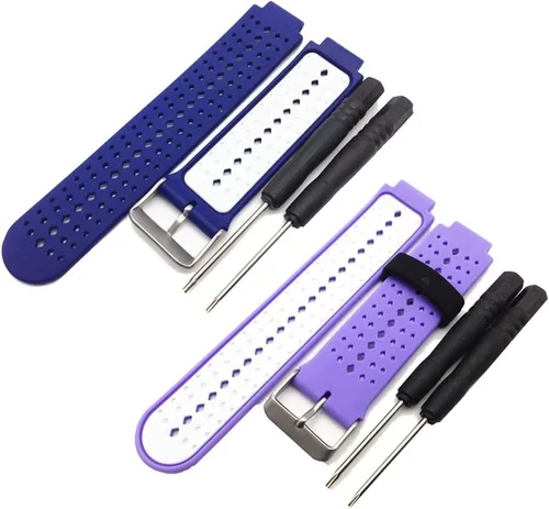 Miniatura 4 de Bandas compatibles con Garmin Forerunner 220 230 235 630 620 735 Approach S20 S6 S5 Bandas de silicona transpirable Correa de reloj para Forerunner