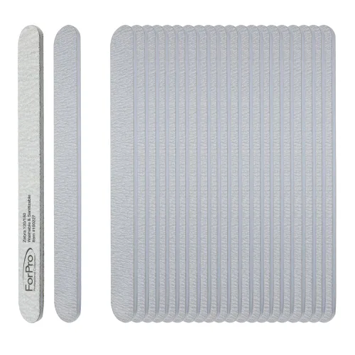 Miniatura 34 de ForPro Professional Collection ForPro Zebra Tabla de Espuma, Grano 80/80, Lima de Uñas de Manicura de Doble Cara, 7 pulgadas L x 0.75 pulgadas A