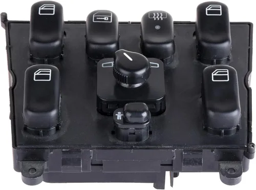 Miniatura 7 de OCPTY Interruptor de elevalunas eléctrico del lado del conductor, interruptor de control maestro para Mercedes Benz ML320 ML430 ML55 AMG ML500