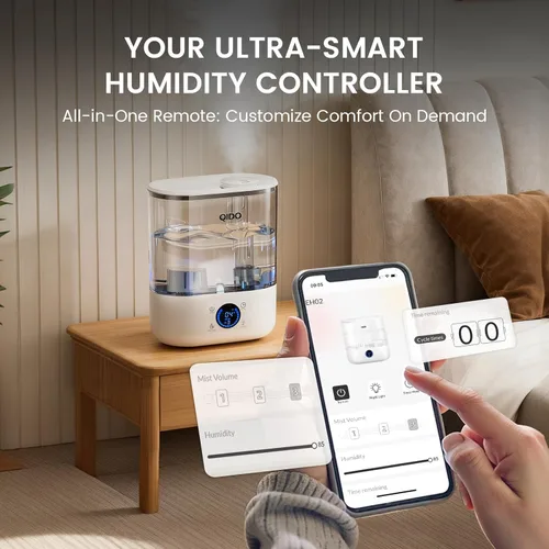Miniatura 5 de GTPLAYER Humidificadores inteligentes para recámara, 5L Humidificador de llenado superior super grande difusor de aceite esencial para bebé