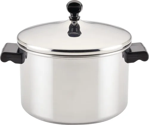 Miniatura 22 de Farberware Tapa clásica de acero inoxidable para freír, Sartén para saltear (2.75 cuartos de galón), Plateado