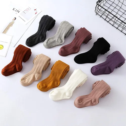 Miniatura 8 de American Trends Medias suaves para bebé, mallas de punto trenzado para bebés, medias de invierno para niñas recién nacidas, medias para niños