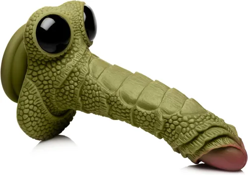 Miniatura 4 de CREATURE COCKS Swamp Monster - Consolador hecho con silicona de alta calidad para hombres, mujeres y parejas, juego de rol de fantasía, arnés