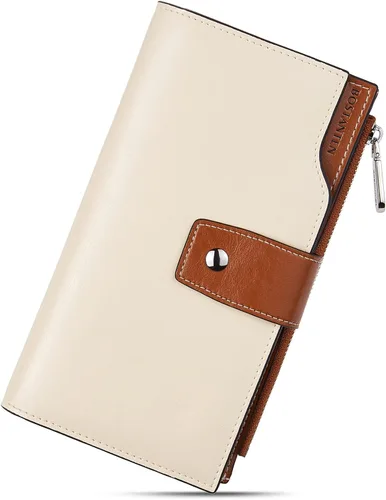 Miniatura 91 de BOSTANTEN - Cartera de piel auténtica para mujer con bolsillo con cremallera), BL3162011Kcoffee