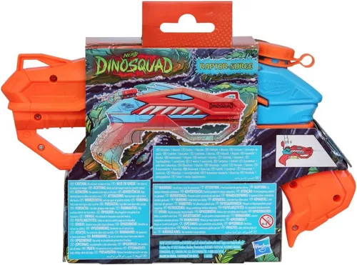 Miniatura 5 de Super Soaker SUPERSOAKER Nerf DinoSquad Raptor-Surge - Pistola de agua para juegos de agua de verano al aire libre, para jóvenes, adolescentes