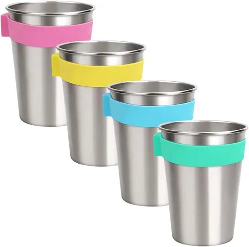 Miniatura 7 de SOPHICO Vasos colgantes magnéticos para niños pequeños y adultos, taza colgante en el refrigerador o enfriadores de agua, para bebedores
