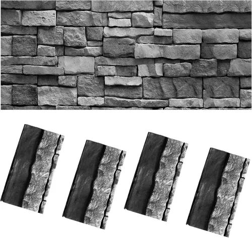 Miniatura 8 de Chuangdi 2 hojas de 4.5 x 9 pies, medieval, telón de fondo de pared de ladrillo de piedra de castillo, cortinas para puerta, mantel extraíble, foto