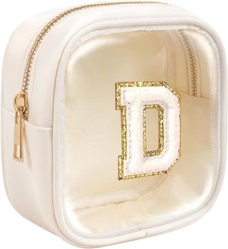 Miniatura 52 de KOTORA Bolsa de Maquillaje Inicial, Bolsa de Viaje de Artículos de Aseo, Bolsa de Maquillaje Transparente, Bolsas de Cosméticos Organizadoras