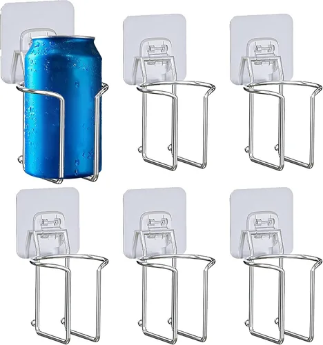 Miniatura 11 de Skywin - Portavasos montado en la pared - Paquete de 2 portavasos de metal grande para yate, camión, automóvil, caravana. Se instala en paredes